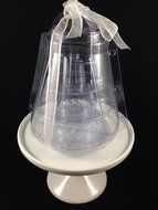 4 Tier Round Macaron Take Away Tower to Hold 35 Macarons N3