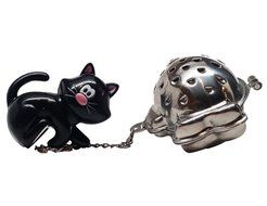 Joie Meow Cat Kitten Tea Cup Infuser, Black N2