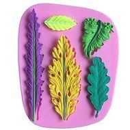 Sher Leaves Leaf Shaped Fondant Cake Chocolate Silicone Molds,Decoration Tools Bakeware N2