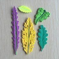 Sher Leaves Leaf Shaped Fondant Cake Chocolate Silicone Molds,Decoration Tools Bakeware N4