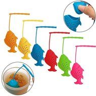 Bargain World Silicone Fish Tea Strainer Infuser Tea Leaf Spice Herbal Filter Diffuser N5