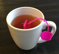 Playful Tea Infusers - set of 4 assorted FUN cute Silicone Stainless Steel Strainer Set for FUN tea party of Loose... N3