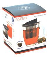 GROSCHE Aspen Tea Infuser Mug with Removable Stainless Steel Infuser and Lid, including Lid holder - 400 ml N5