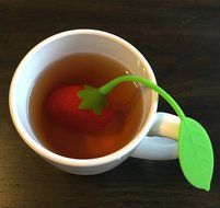 Playful Tea Infusers - set of 4 assorted FUN cute Silicone Stainless Steel Strainer Set for FUN tea party of Loose... N5