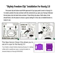 Skylety Freedom Clip for Keurig 2.0 Brewers, Fits All K-cup (2 Pack) N2