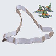 Sher Halloween Theme Witch Hat Shape Cookie Cutter, L 7.6cm x W 7.6cm x H 2.5cm, Stainless Steel