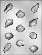 CK Products Assorted Deep Seashells Chocolate Mold
