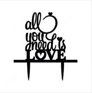 Mr &amp; Mrs Bride and Groom Silhouette Wedding Cake Topper Pick COVERED WITH A PROTECTIVE LAYER WHICH SHOULD BE TORN... N10