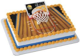 NBA Slam Dunk Golden State Warriors Decoset ~ Cake Topper