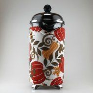 Thanksgiving Decor, Autumn Theme, French Press Cozy, 8 Cup Cafetiere Cosy N4