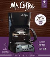 Mr. Coffee 4-Cup Programmable Coffeemaker, DRX5