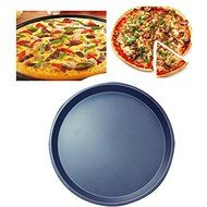 Gabkey Non-Stick 10 inch Dish Stainless Steel Pizza Pan Bakeware Kitchen Helper for Home Usage N6