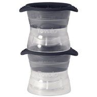Tovolo set of 4 large elegant silicone easy release slow melting chilling round ice molds N2