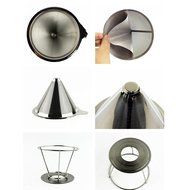 BLACK FRIDAY SALE - Reusable Pour Over Coffee Filter &ndash; Best Paperless Coffee Dripper with Double Layer Fine Mesh... N2