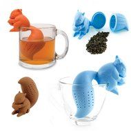 New Arrival Cute Silicone Squirrel Shape Tea Infuser Loose Leaf Strainer Bag Mug Filter Diffuser Holder Tea (Coffee) N3