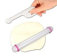Ehdching 11pcs Cake Sugarcraft Fondant Decorating Pin Smoother Embosser Rolling Tools Kit Set N4