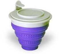 The TeaSpot Tuffy Steeper Silicone Loose Tea Filter Infuser Purple Violet N3