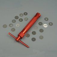 Stainless Steel Sugar Paste Extruder Craft Gun Tips Craft Fondant Cake Sculpture Polymer Clay Tools Random Color N3