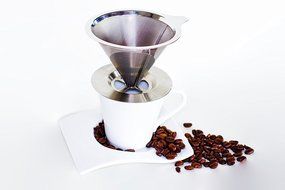 Coffee Dripper Stainless Steel by Strixx- Reusable Paperless Coffee Filter- Coffee Brewer Portable Coffee Maker... N5