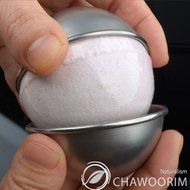 Bath Bomb Ball Molds Bath Fizzies Stainless Steel Molds 2pieces Per 1set D2.56inch/6.5cm N12