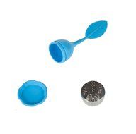 Huayoung 3-pcs Leave-shaped Silicone &amp; Stainless Steel Tea Infusers Useful Tea Filters (Orange) N5