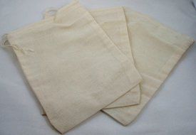3 Pack of Culinary Muslin Bags, 6x8 inches (approx.), teabag, tea, herbs N2