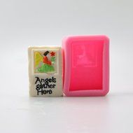 Pinkie Tm Angel and flower Soap Mold,Resin Clay Chocolate Candy Silicone Cake Mould,Fondant Cake Decorating Tools... N4