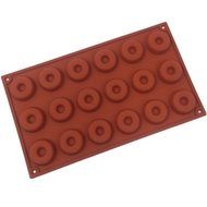 Funshowcase Mini Donut Silicone Mold 18 Cavity 30x17x1cm N2
