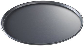 USA Pan Bakeware Aluminized Steel 14-Inch Thin Crust Hard Anodized Pizza Pan, Made in the USA