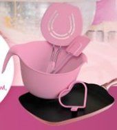Good Cook Silicone Heart Pancake Mold, Pink
