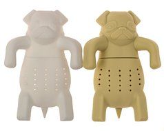 Wishstone Mr and Miss Pug Tea Infuser Set of 2 - Good Addition To Mister Manatee Infuser , Deep Tea Scuba Diver... N3