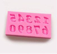 Drhob Stylish numbers Silicone Mould Cake Cookies Decorating Mat Chocolate Baking Mold N3