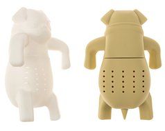 Wishstone Mr and Miss Pug Tea Infuser Set of 2 - Good Addition To Mister Manatee Infuser , Deep Tea Scuba Diver... N5