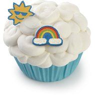 Wilton 710-2126 21 Count Rainbow Mini Icing Decorations, Assorted N2