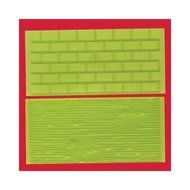 FMM Tree Bark and Brick Wall Impression Mat, Set 1