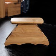 MyLifeUNIT Coffee Filter Holder, Renewable Resource Bamboo Coffee Filter Dispenser N3