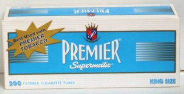Premier Supermatic King Size Filtered Cigarette Tubes 5boxes of 200
