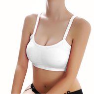 Bra Top ，Beautyvan Comfortable Fashion Women Lady Sports Yoga Athletic Solid Wrap Chest Strap Vest Bra (Black) N8