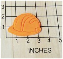 Construction worker safety Hard Hat Shaped Cookie Cutter and Stamp #1236 N2