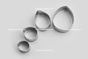 Anyana 4pcs set Rose Leaves Stainless Steel Cookie Cutter Cake Mould Tool Kitchen Tool Sugar Paste Baking Mould... N6