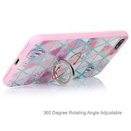 Badalink iPhone 7 Plus Case (5.5") 360 Degree Rotating Ring Holder Kickstand Shockproof Soft TPU Bumper Frame... N60