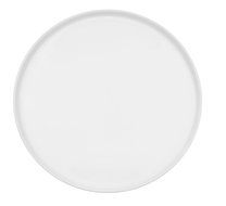 CAC China PP-3 Porcelain Round Flat Pizza Plate, 10-1/2-Inch, Super White, Box of 12