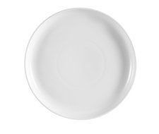 CAC China PP-3 Porcelain Round Flat Pizza Plate, 10-1/2-Inch, Super White, Box of 12 N2