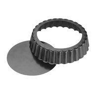 Quiche Pans, Homono Commercial Grade Non Stick Removable Bottom 5 Inch Mini Tart Pans (Pack of 6) N5