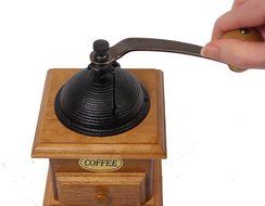 Manual Cast Iron Coffee Bean Grinder with Drawer N8