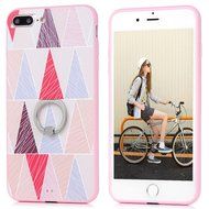 Badalink iPhone 7 Plus Case (5.5") 360 Degree Rotating Ring Holder Kickstand Shockproof Soft TPU Bumper Frame... N68
