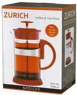 Grosche Zurich Glass French Press Small (350ml - 11.8oz) Purple N9