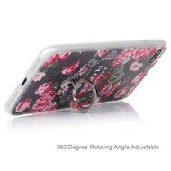 Badalink iPhone 7 Plus Case (5.5") 360 Degree Rotating Ring Holder Kickstand Shockproof Soft TPU Bumper Frame... N75