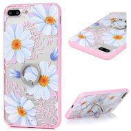 Badalink iPhone 7 Plus Case (5.5") 360 Degree Rotating Ring Holder Kickstand Shockproof Soft TPU Bumper Frame... N76