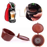 7x Refillable Reusable Coffee Capsules For Dolce Gusto Brewers Refill Cup Filter N6